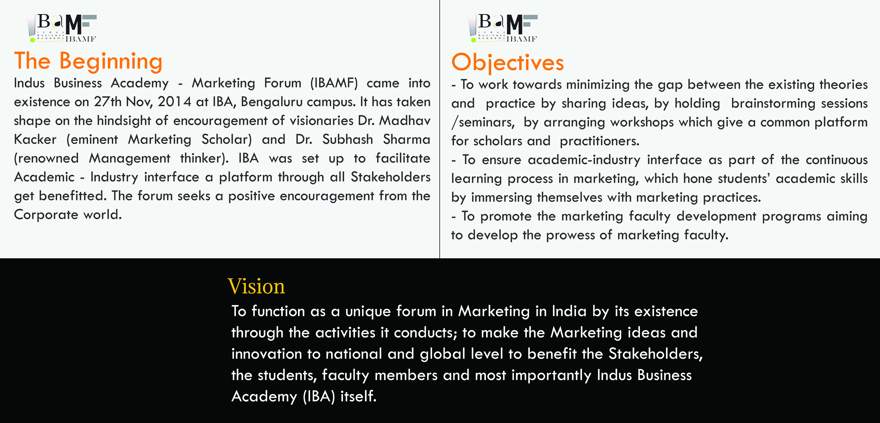 About IBA Marketing Forum (IBAMF)